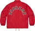 Supreme Old English Arc Coaches Jacket - Red (front)