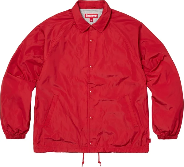 Supreme Old English Arc Coaches Jacket - Red (front)