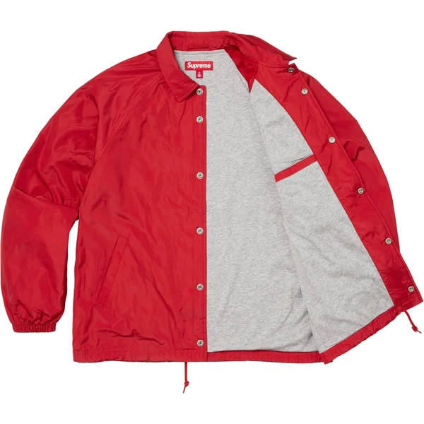 Supreme Old English Arc Coaches Jacket - Red (front)
