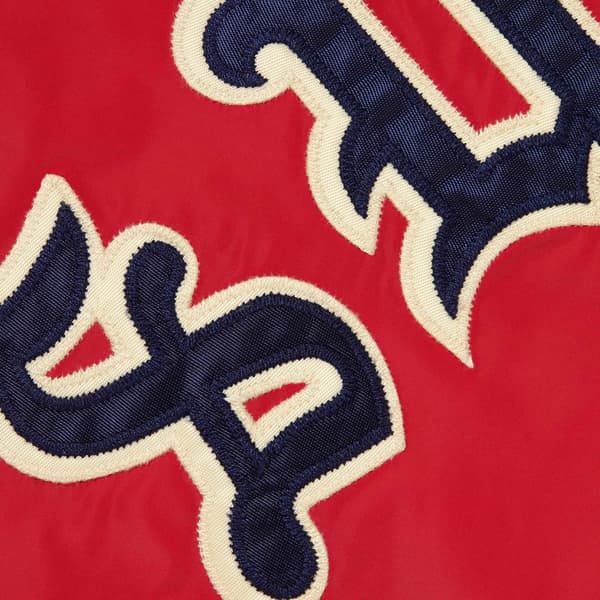 Supreme Old English Arc Coaches Jacket - Red (front)