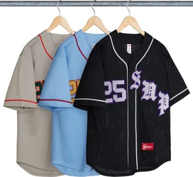 Supreme Old English Baseball Jersey
