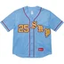 Supreme Old English Baseball Jersey - Light Blue (front)