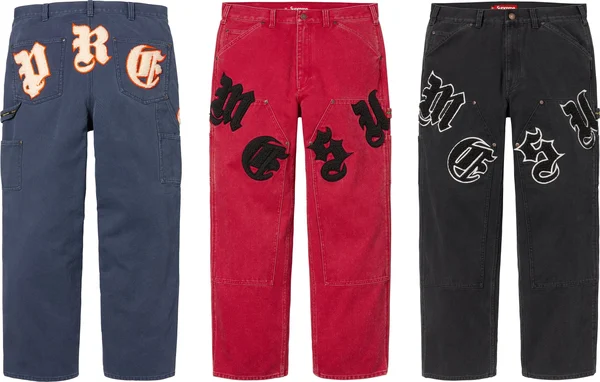 Supreme Old English Canvas Double Knee Painter Pant - Product Image