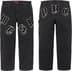 Supreme Old English Canvas Double Knee Painter Pant - Black (front)