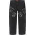 Supreme Old English Canvas Double Knee Painter Pant - Black (front)