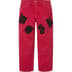 Supreme Old English Canvas Double Knee Painter Pant - Red (front)