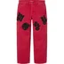 Supreme Old English Canvas Double Knee Painter Pant - Red (front)