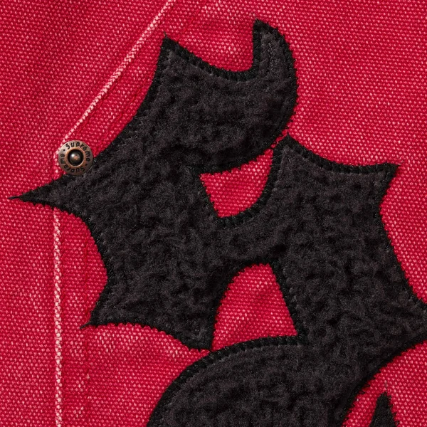 Supreme Old English Canvas Double Knee Painter Pant - Red (front)