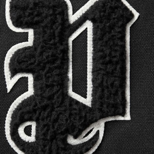 Supreme Old English Canvas Work Jacket - Black (front)