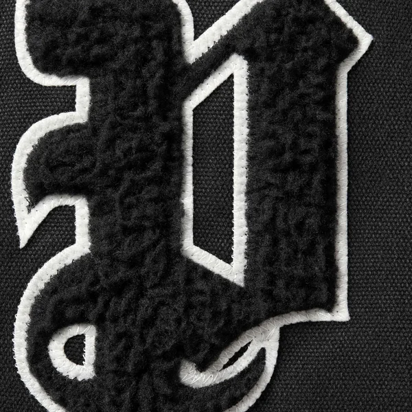 Supreme Old English Canvas Work Jacket - Black (front)