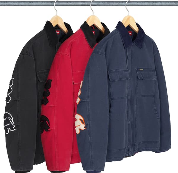 Supreme Old English Canvas Work Jacket - Group Shots (front)