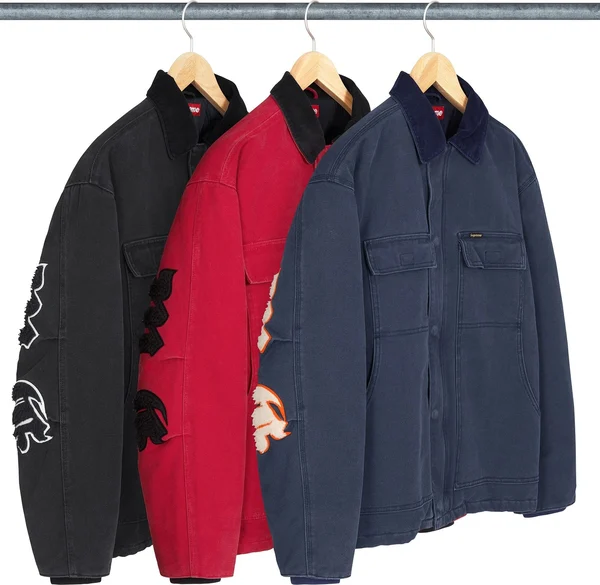 Supreme Old English Canvas Work Jacket - Group Shots (front)