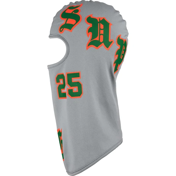 Supreme Old English Lightweight Balaclava - Grey (front)