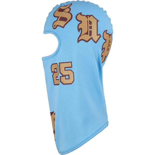 Supreme Old English Lightweight Balaclava - Light Blue (front)
