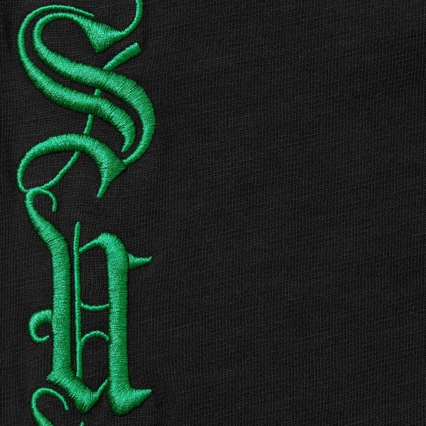 Supreme Old English L/S Top - Black (front)