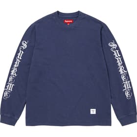 Supreme Old English L/S Top Navy