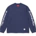 Supreme Old English L/S Top - Navy (front)