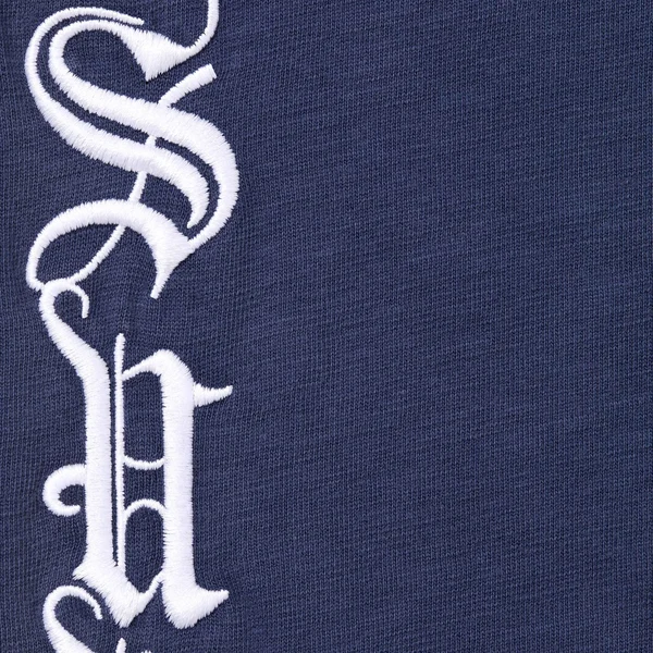 Supreme Old English L/S Top - Navy (front)