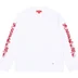 Supreme Old English L/S Top - White (front)