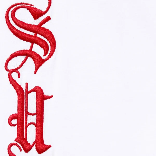 Supreme Old English L/S Top - White (front)