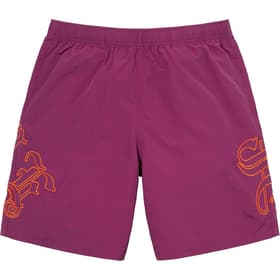 Supreme Old English Nylon Short Plum