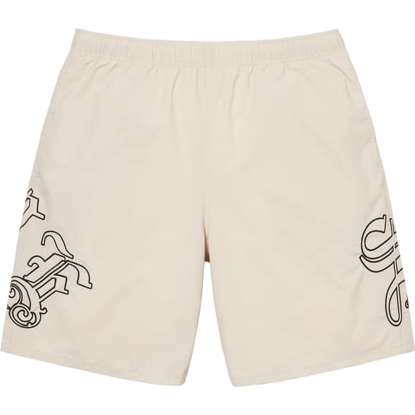 Supreme Old English Nylon Short - Stone (front)