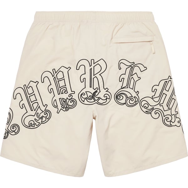 Supreme Old English Nylon Short - Stone (front)