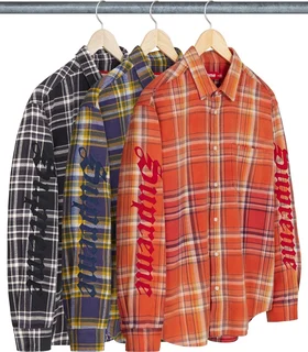 Supreme Old English Plaid Flannel Shirt