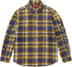 Supreme Old English Plaid Flannel Shirt - Navy (front)