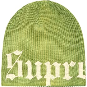 Supreme Old English Printed Beanie Green