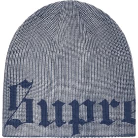 Supreme Old English Printed Beanie Slate