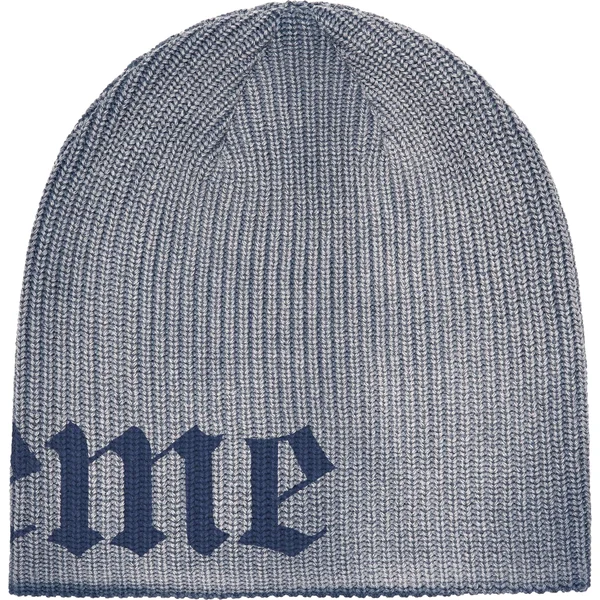 Supreme Old English Printed Beanie - Slate (front)