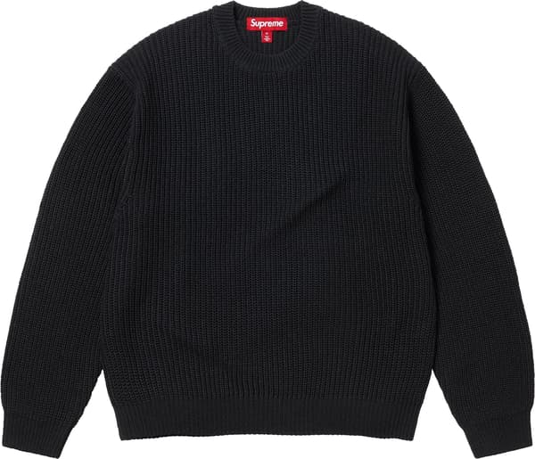Supreme Old English Printed Sweater - Black (front)