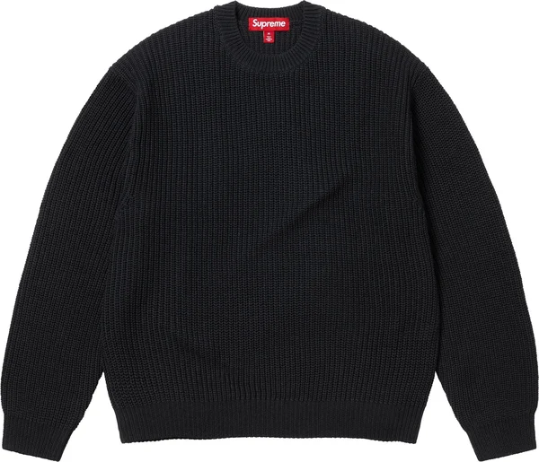 Supreme Old English Printed Sweater - Black (front)