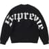 Supreme Old English Printed Sweater - Black (front)