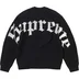 Supreme Old English Printed Sweater - Black (front)