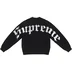 Supreme Old English Printed Sweater - Black (front)