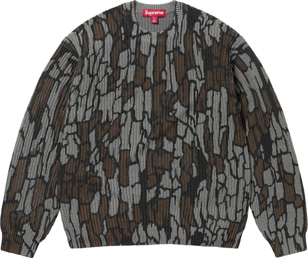 Supreme Old English Printed Sweater - Mossy Oak® Trebark® Camo (front)