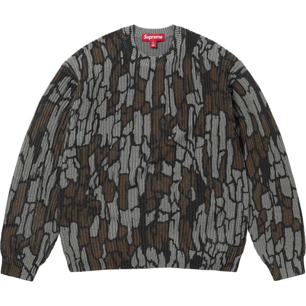Supreme Old English Printed Sweater - Mossy Oak® Trebark® Camo (front)