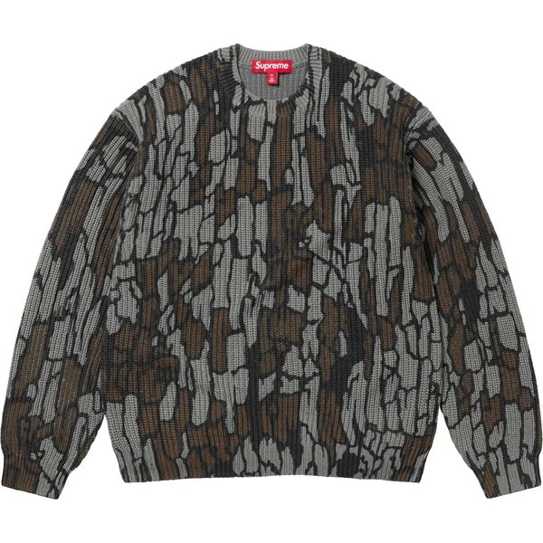 Supreme Old English Printed Sweater - Mossy Oak® Trebark® Camo (front)