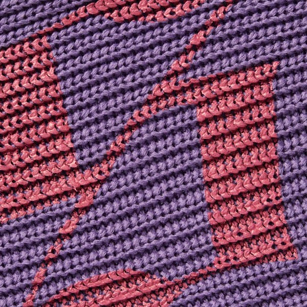 Supreme Old English Printed Sweater - Purple (front)