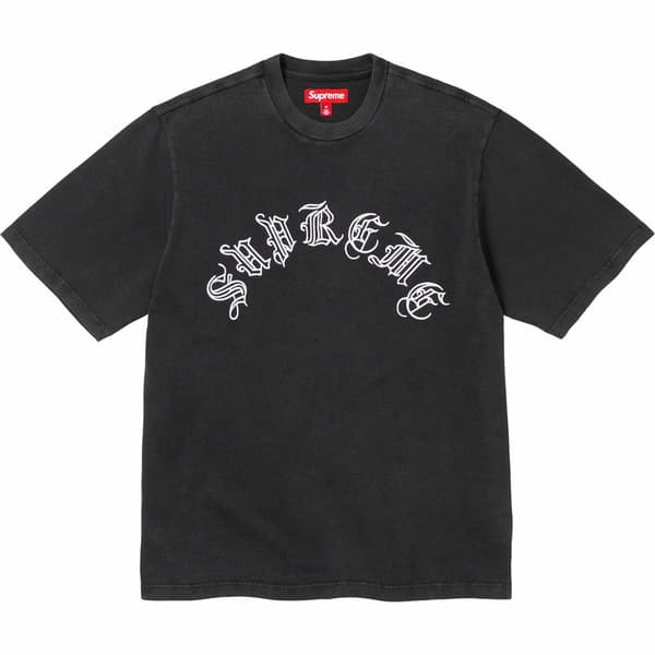 Supreme Old English S/S Top - Black (front)