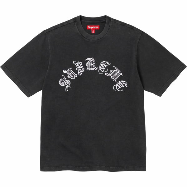 Supreme Old English S/S Top - Black (front)
