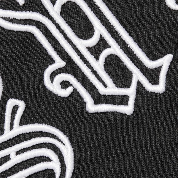 Supreme Old English S/S Top - Black (front)