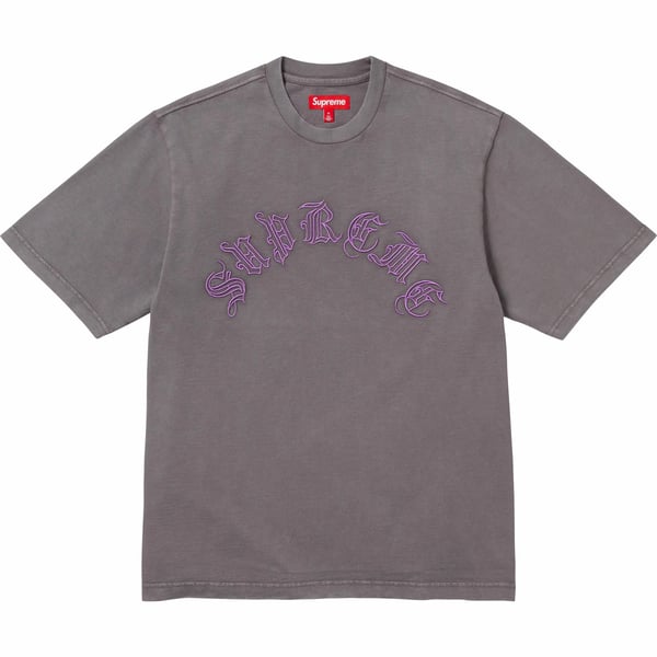 Supreme Old English S/S Top - Dark Grey (front)