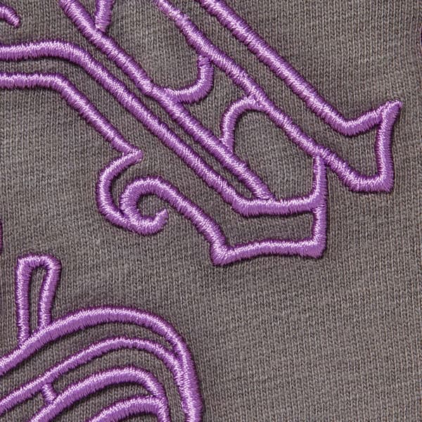 Supreme Old English S/S Top - Dark Grey (front)