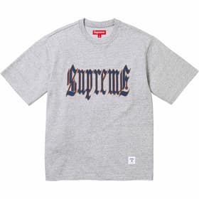 Supreme Old English S/S Top Heather Grey