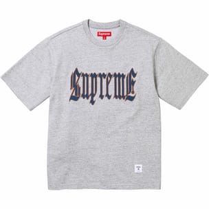 Supreme Old English S/S Top Heather Grey