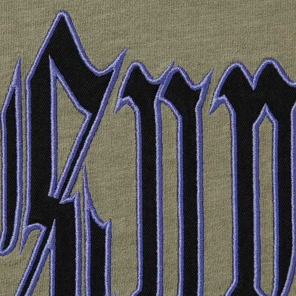 Supreme Old English S/S Top - Olive (front)