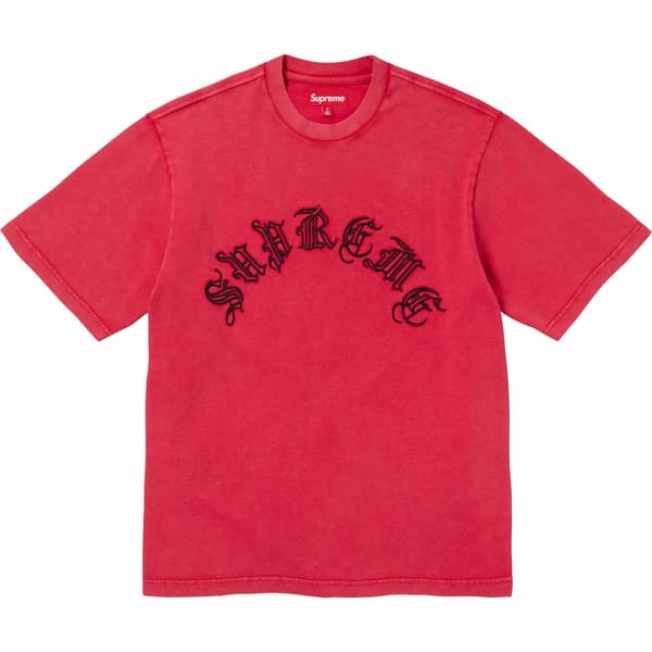 Supreme Old English S/S Top - Red (front)